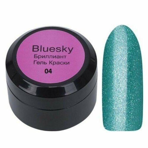 Bluesky Гель-краска для ногтей / Brilliant 04BR, изумрудный, 8 мл