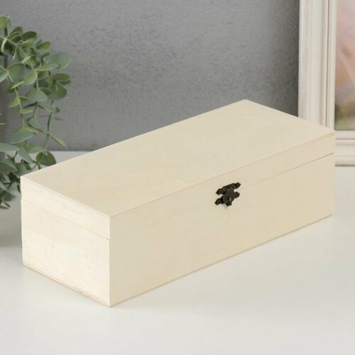 Шкатулка дерево под роспись Прямоугольная замок пряжка 26х11х8 см 1410₽