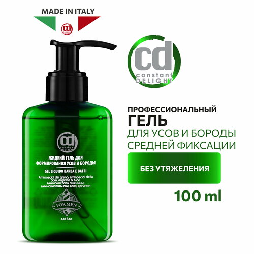 Жидкий гель BARBER CARE средней фиксации CONSTANT DELIGHT для формирования усов и бороды 100 мл