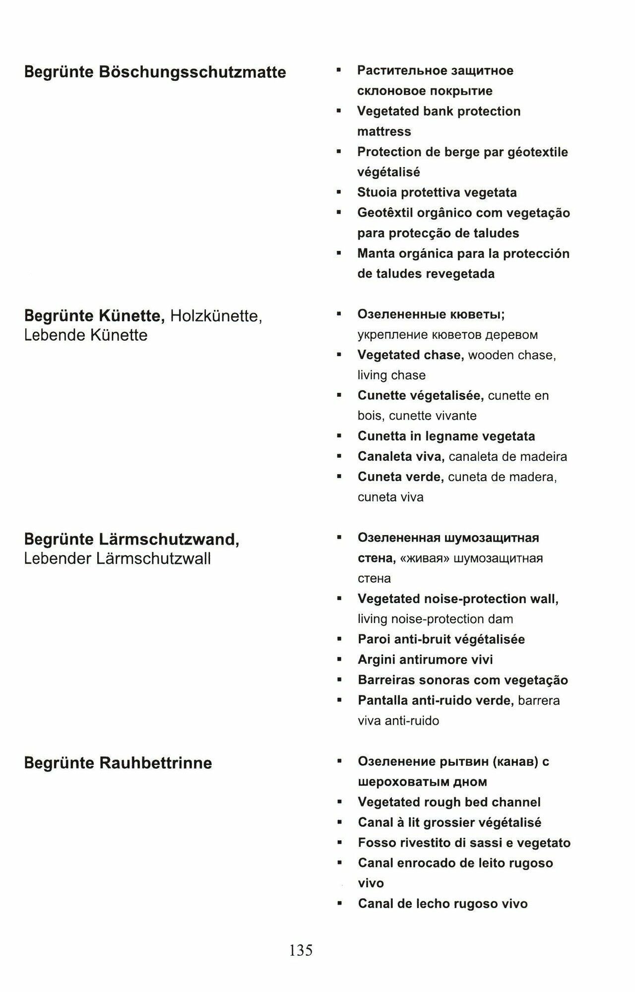 Терминологический словарь по инженерной биологии (русский, английский, немецкий, французский и др.) - фото №4