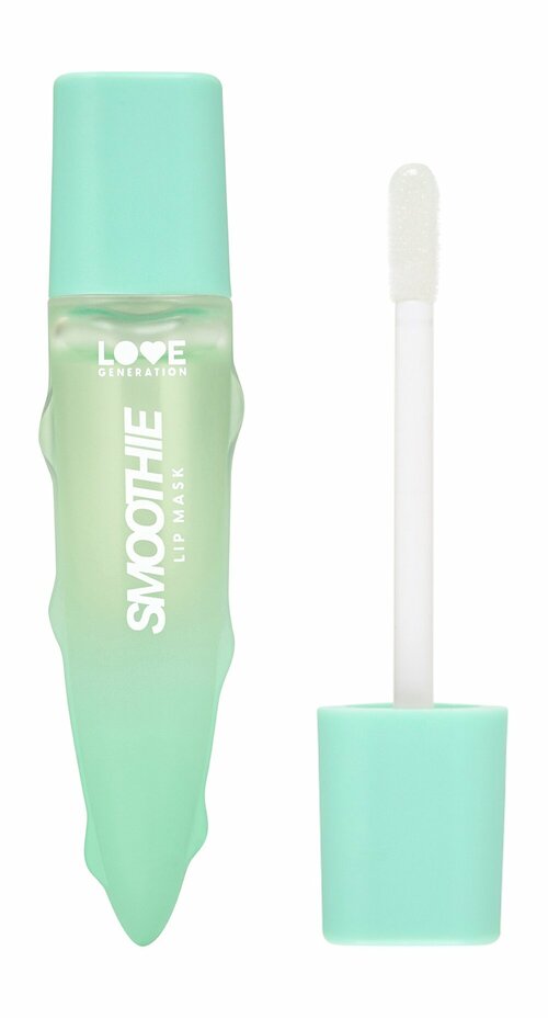 LOVE GENERATION Маска для губ Smoothies, 6 мл, 02 Прозрачно-зеленый