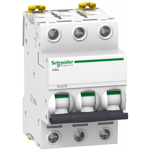 Выключатель автоматический модульный 3п C 16А 15кА Acti9 iC60L SchE SCHNEIDER ELECTRIC A9F94316 (1 шт.)