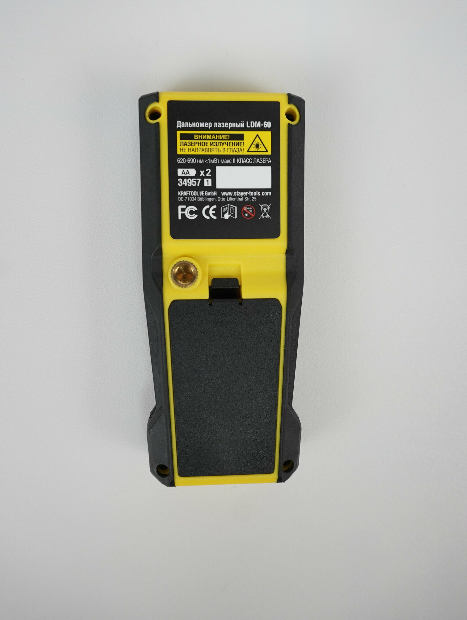 Дальномеры Дальномер лазерный, LDM-60 дальность 60м, 5 функций, STAYER Professional 34957