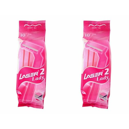 LASER Разовые бритвы с двумя лезвиями марки 10 шт 2 уп