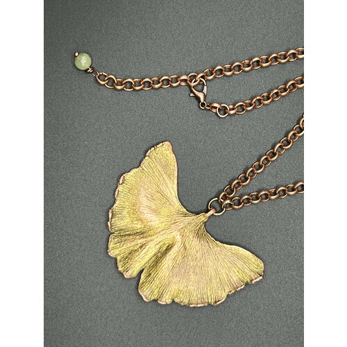 фото Подвеска цветок гортензии, яшма, желтый, золотистый r.nesta авторские украшения