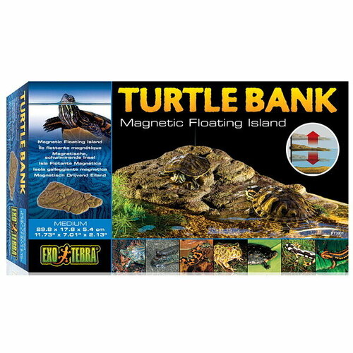 Exo Terra Черепаший берег Turtle Bank Magnetic Floating Island medium, средний, 29,8 x 17,8 x 5,4 см exo terra черепаший берег turtle island magnetic 16 pt3800 16 6x12 4x3 3 см