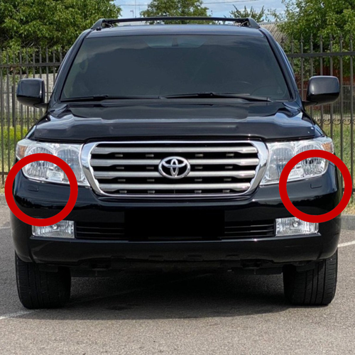 Крышки заглушки форсунок омывателя подходит для TOYOTA LAND CRUISER 200, (07-12гв) левая + правая