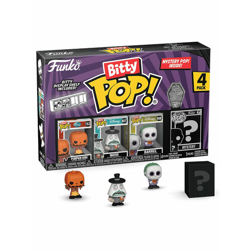 Фигурка Funko Bitty POP! Disney TNBC S2 Pumpkin Jack+Mayor+Barrel+Mystery (1 of 4) 4PK 73020