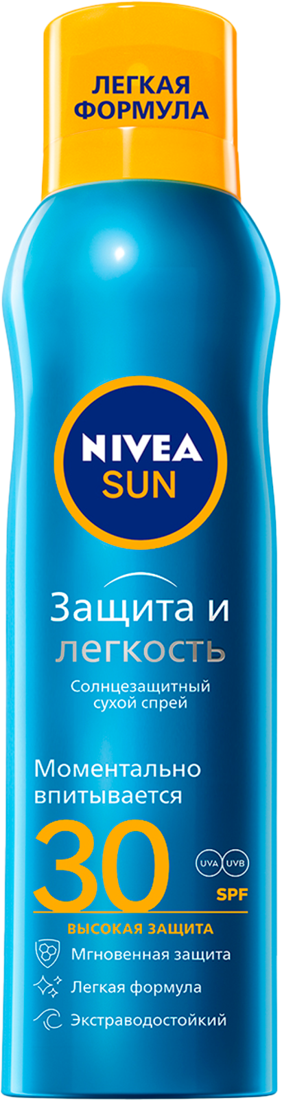 Спрей Nivea Sun Солнцезащитный Освежающий Защита и Прохлада 200мл