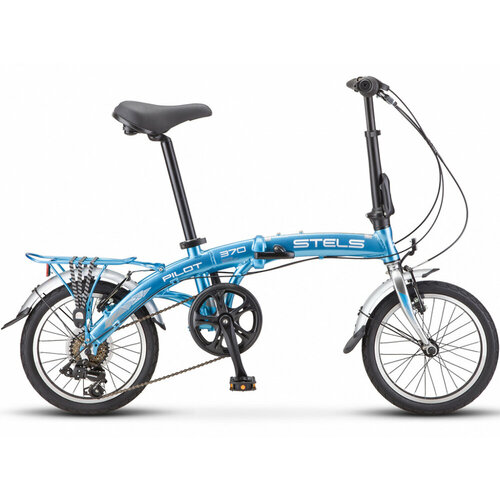 STELS Велосипед Стелс Pilot 370 16 V010 голубой-хром 3272000₽