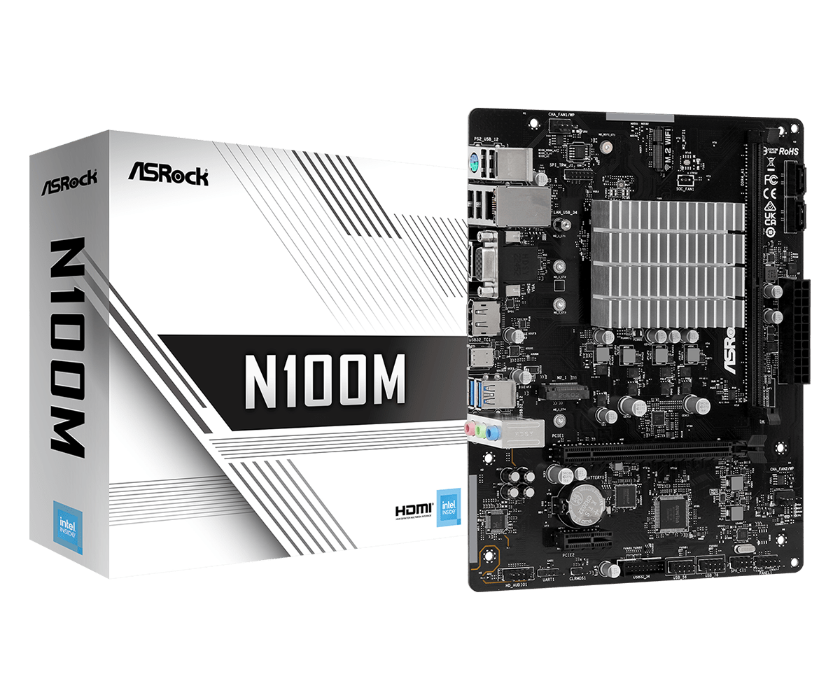 Материнская плата Asrock N100M, mATX - фото №5