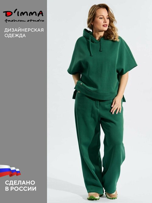 Жилет  DIMMA fashion studio, размер 54, зеленый