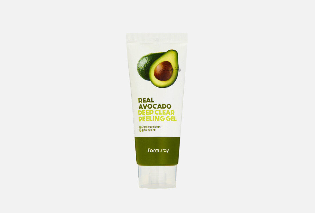 Пилинг для лица Farm Stay REAL AVOCADO DEEP CLEAR PEELING GEL / объём 100 мл