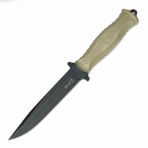 Нож тактический от ООО ПП Кизляр НР-18 песочный, сталь AUS-8, рукоять Эластрон нож нр 18 песочный black wash