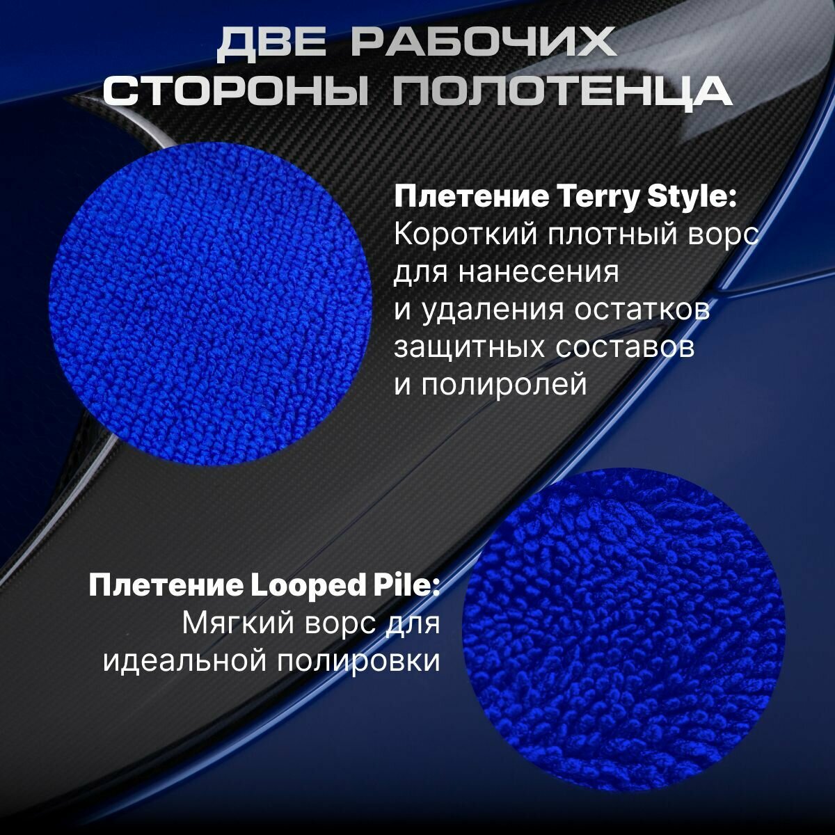 Салфетка микрофибровая для автомобиля, 35x40 см — фото 1