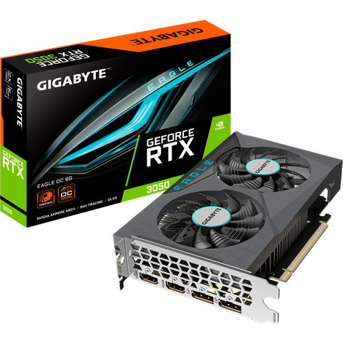 Видеокарта GeForce RTX 3050 6Gb Gigabyte GV-N3050EAGLE OC-6GD 2529000₽