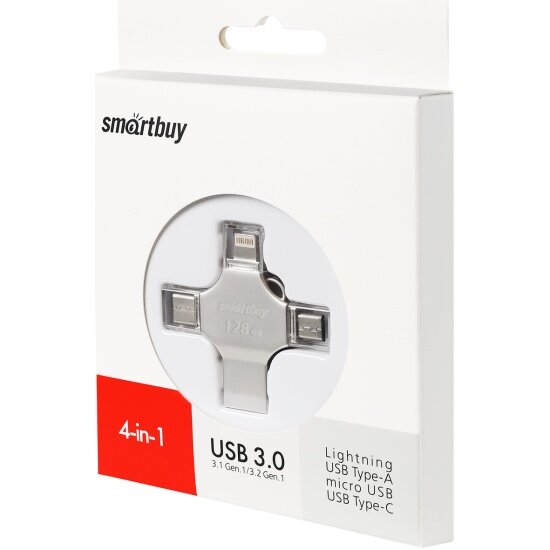 USB флешка Smartbuy 128Gb MC15 Metal Quad USB 3.0