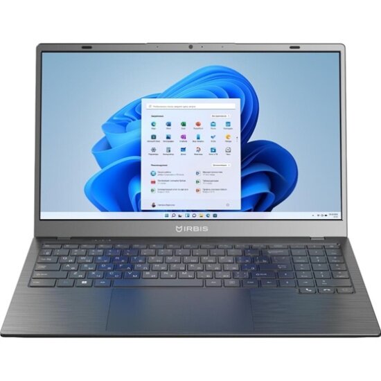 Irbis Ноутбук 15NBC1014 15.6" FHD IPS Cel N5100(1.1GHz)/8Gb DDR4/SSD 256Gb/UHDG/CR(microSD)/Win11Pro/Grey (15NBC1014)