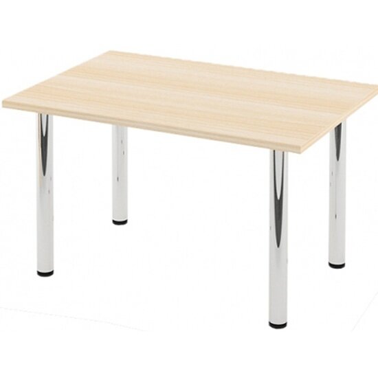 фото Стол обеденный МЕБ-ФФ на металлокаркасе СХ-17 цвет Дуб Молочный 120/80/74 см