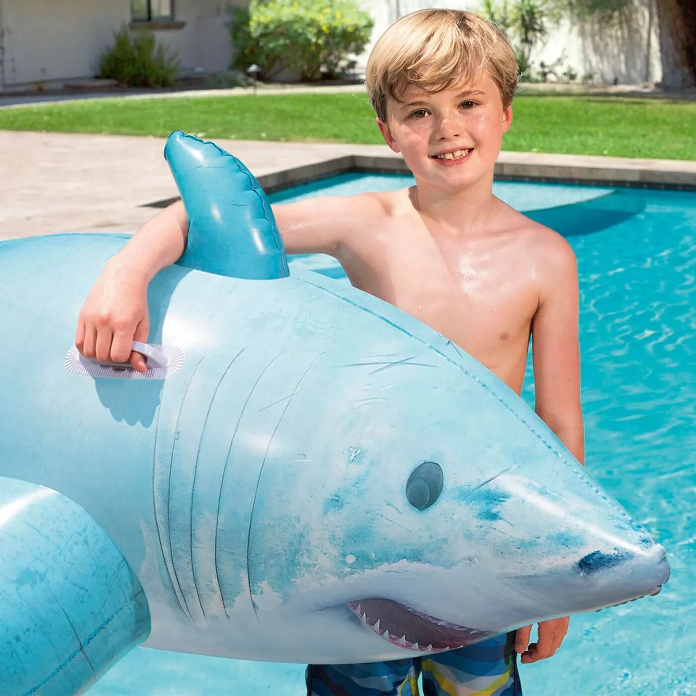игрушка надувная BESTWAY Акула 183x102см для плавания на воде - фото №19