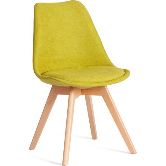 Стул Tetchair TULIP SOFT (mod. 053V) / 1 шт. в упаковке дерево/пластик/вельвет, 49,5 x 54,5 x 84 см, Светло-зеленый (Light green) LY1701-8