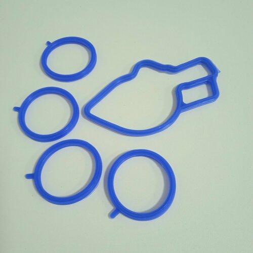 Ремкомплект прокладок впускного коллектора арт. 2112-1008636/38 силикон для ВАЗ 2110-15, LADA Priora, Kalina (5 позиций)