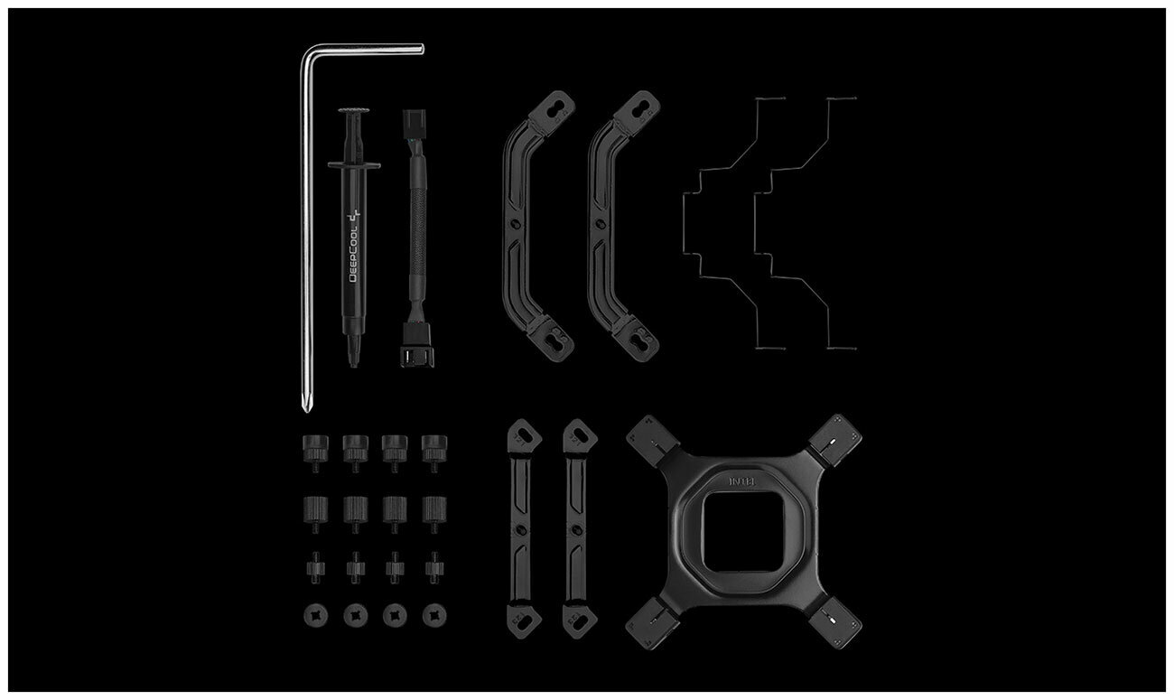 Кулер для процессора DEEPCOOL AK500 ZERO DARK LGA20XX/1700/1200/115X/AM5/AM4 (9шт/кор, TDP 240W, PWM, Fan 120mm, 5 тепл. Трубок, Copper Base, черный) RET (AK500 ZERO DARK) - фото №10