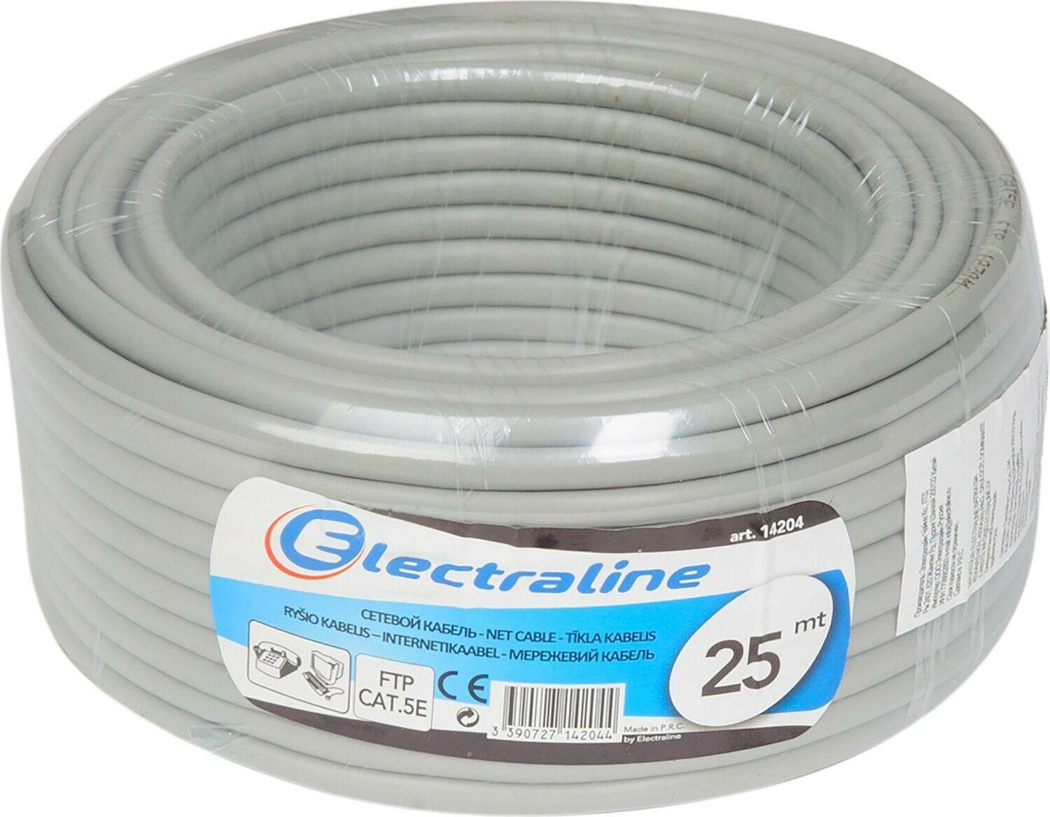 Кабель сетевой Electraline FTP КАТ.5Е 25 м