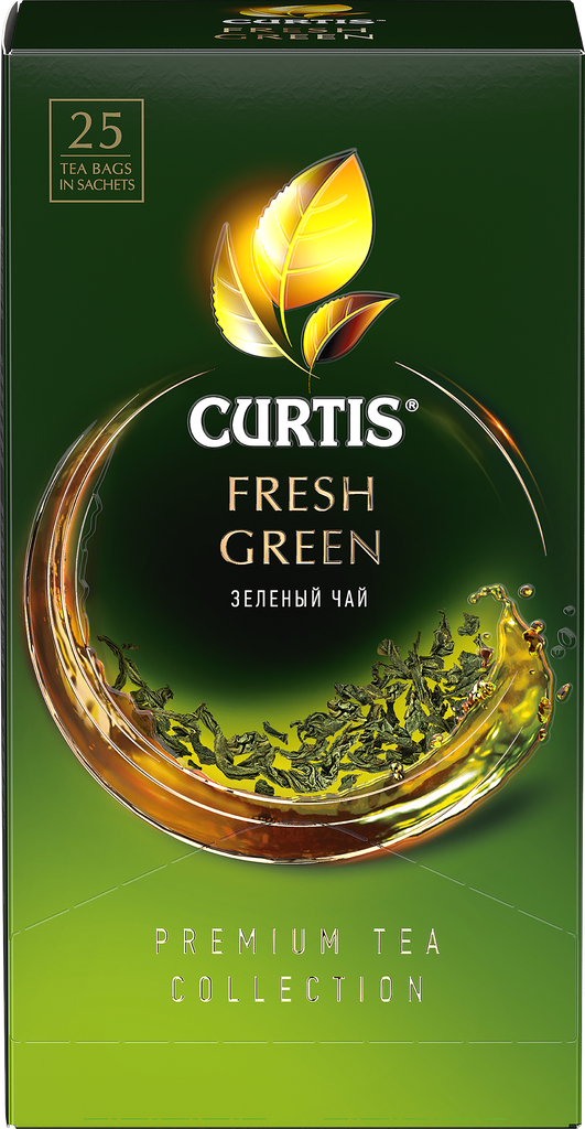 Чай зеленый CURTIS Fresh Green, 25пак