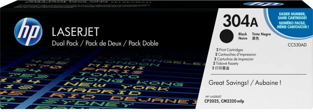 Картридж HP (№304A) Black (CC530AD)