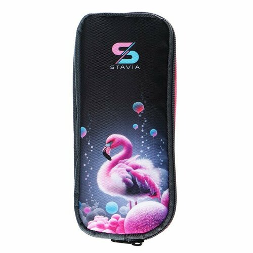 Stavia Пенал мягкий, 2 отделения, объёмный, 90 х 220 х 40 мм, Stavia 