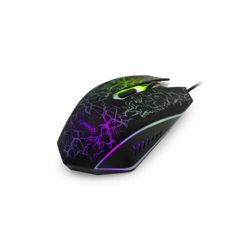 Проводная мышь игровая Fumiko Stormforce с подсветкой черная 68000₽