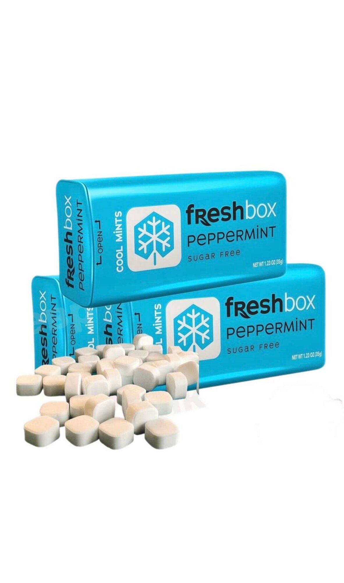 Драже "Fresh Box Мята" - освежающее драже, 3 штуки по 35 грамм