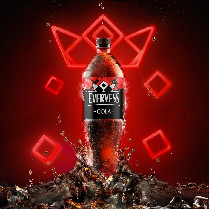 Напиток Evervess Cola, 6шт газированный