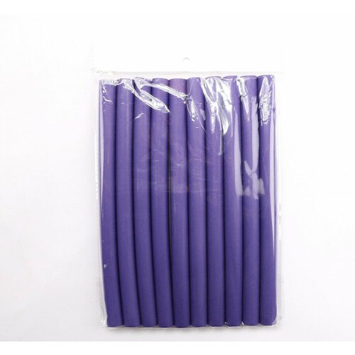 Бигуди -бумеранги мягкие для волос 1.5х24см, цвет фиолетовый
