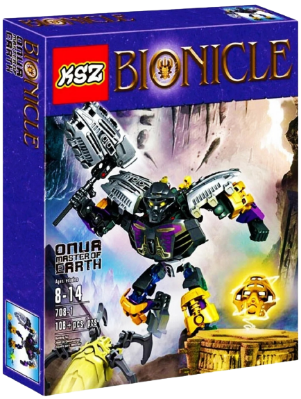 Конструктор Бионикл Онуа - Повелитель Земли 708-1 108 деталей