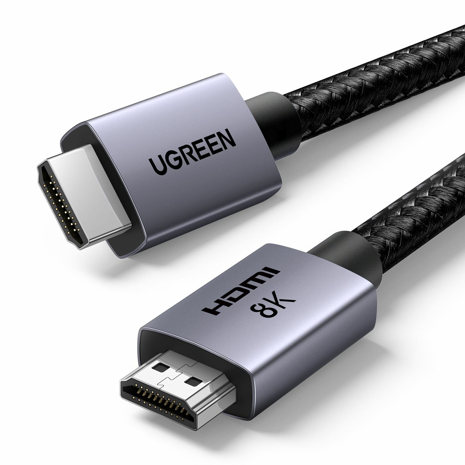 Кабель UGREEN HD171 (25910) HDMI 2.1 Male To Male 8K Cable. Длина: 2м. Цвет: серый