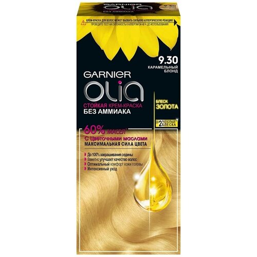 GarnierКрем-краска для волос Garnier Olia с цветочными маслами 930 Карамельный блонд 112мл 1 шт 897₽