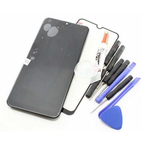 Дисплей для Samsung Galaxy A30s A307 в рамке In-Cell Full size 615 инструменты и клей для замены защитное стекло в подарок 1664₽