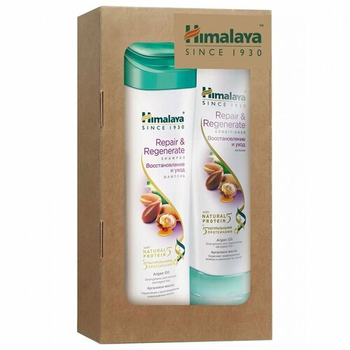 Himalaya Подарочный набор Шампунь для волос Восстановление и уход 200 млбальзам для волос Восстановление и уход 200мл 723₽