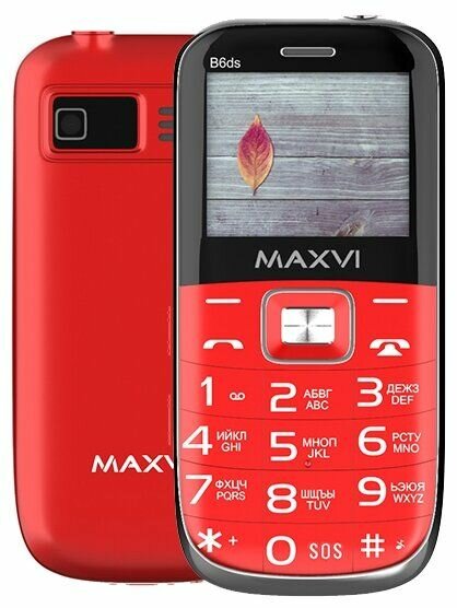 Сотовый телефон Maxvi B6ds Red