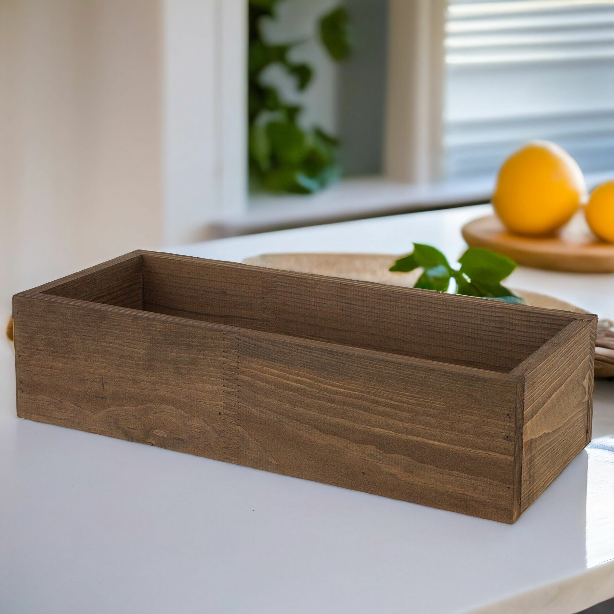 Ящик деревянный декоративный для хранения 40x125xH9 см