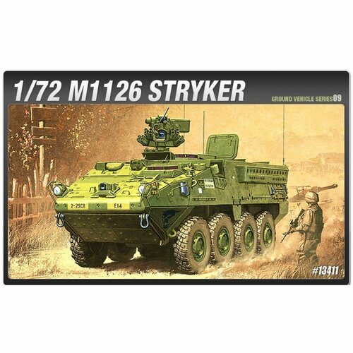 Academy сборная модель 13411 M1126 Stryker 1:72 13404 academy немецкий грузовик ранний или поздний вариант 1 72