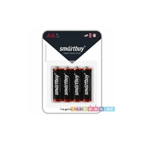 Smartbuy SBBZ-2A04B Батарейка батарейка c smartbuy r14 sbbz c02b 2 штуки