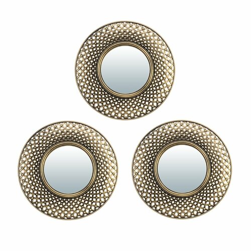 QWERTY Комплект декоративных зеркал Булонь бронза 3шт D12 см 16 972₽