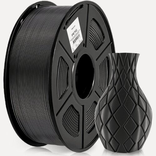 Изображение товара Пластик для 3D принтера Cactus CS-3D-PETG-1KG-BLACK PETG d1.75мм 1кг 1цв.