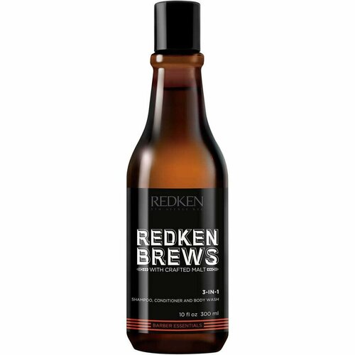 Redken - Brews 3 in 1 Средство 3 в 1 шампунь, кондиционер, гель для душа 300 мл