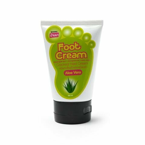 Foot Cracked Heel Cream ALOE VERA, Banna (Крем для ног с экстрактом алоэ (Алое) вера, Банна), 120 мл.