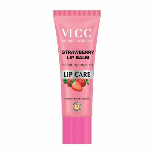 STRAWBERRY Lip Balm, VLCC (Увлажняющий бальзам для губ С клубничным И аргановым маслом), 10 г.