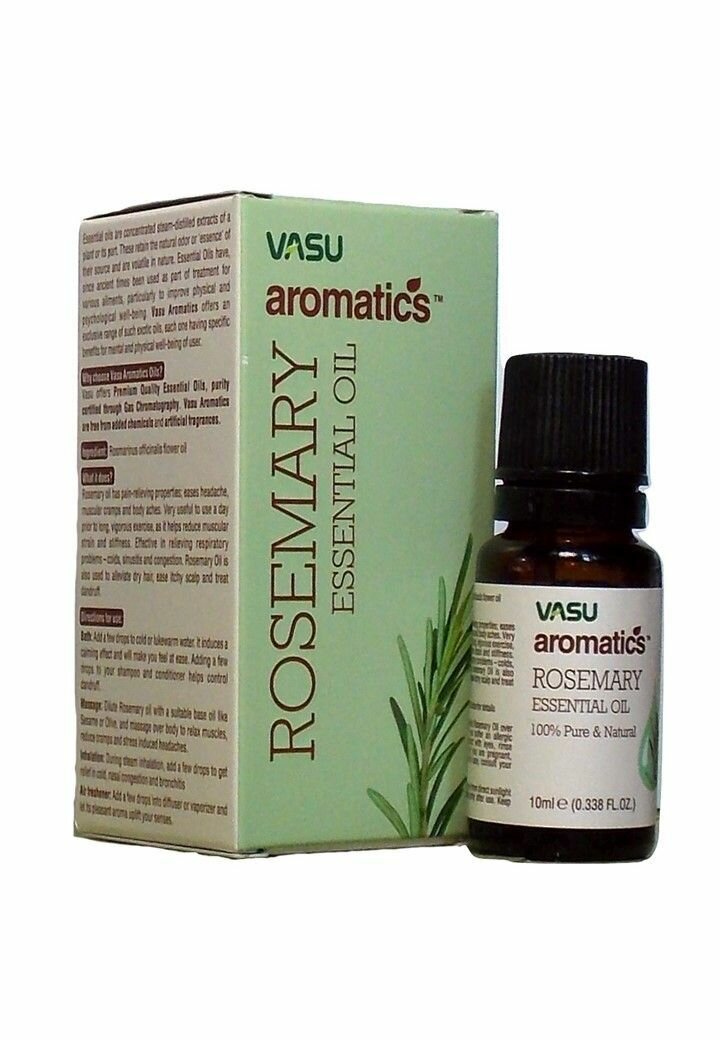 ROSEMARY Essential Oil, 100% Pure & Natural, Vasu (розмарин Эфирное масло, 100% чистое и натуральное, Васу), 10 мл.